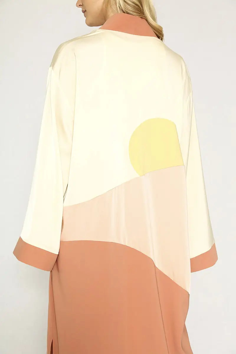 Solstice Duster | Satin Texture