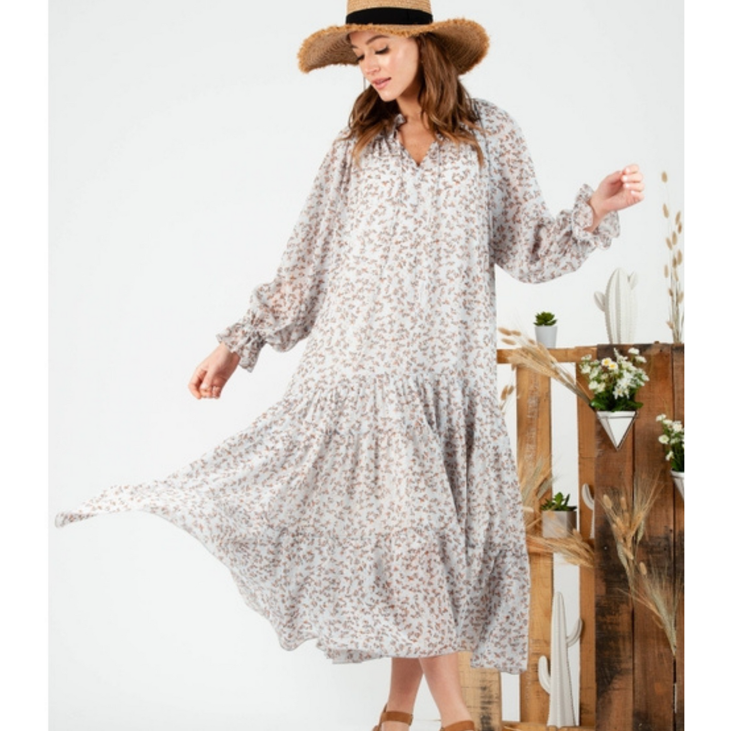 Tiered Maxi Dress | Floral