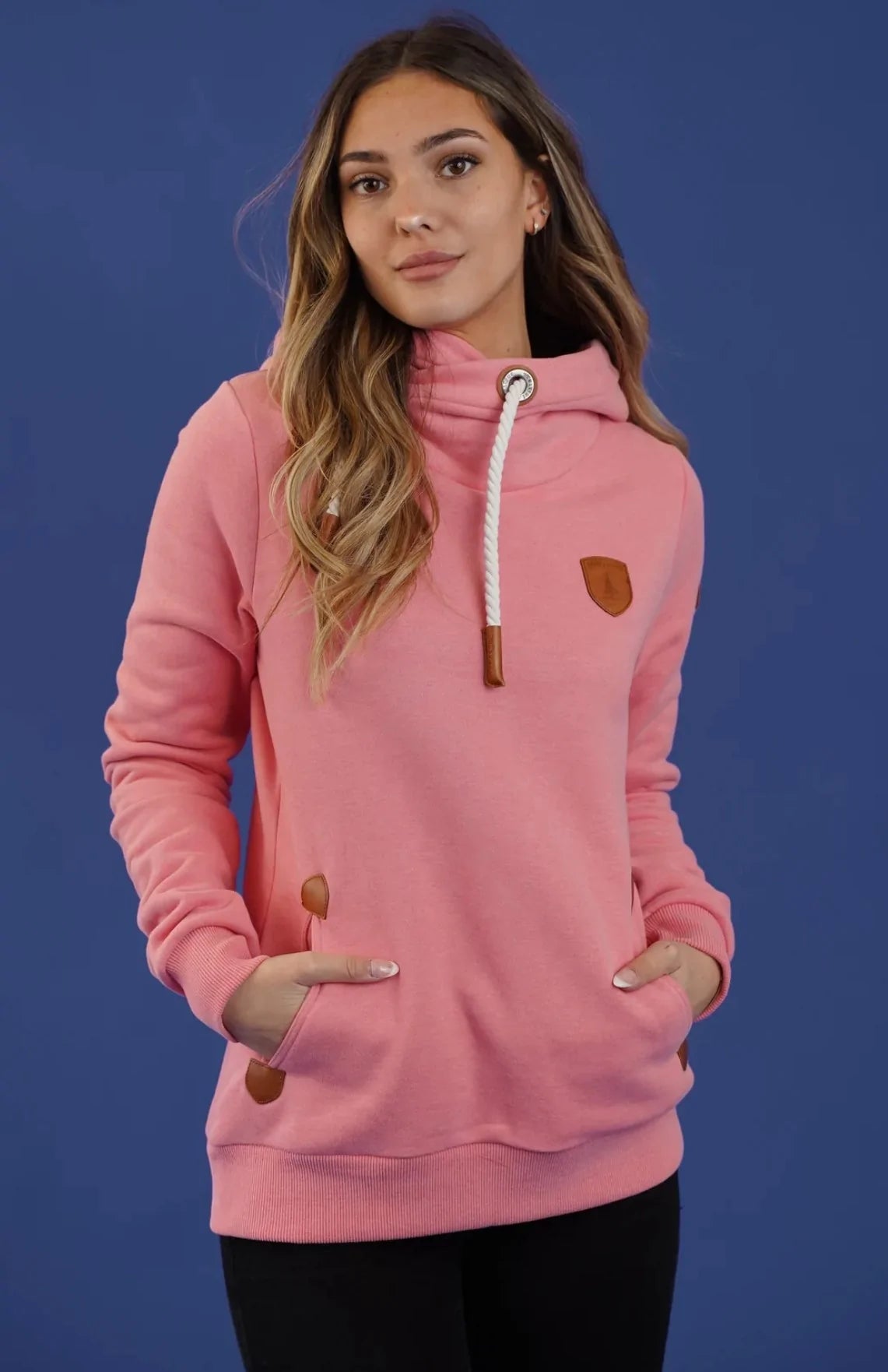"Artemis" Large Collar Hoodie | Punch