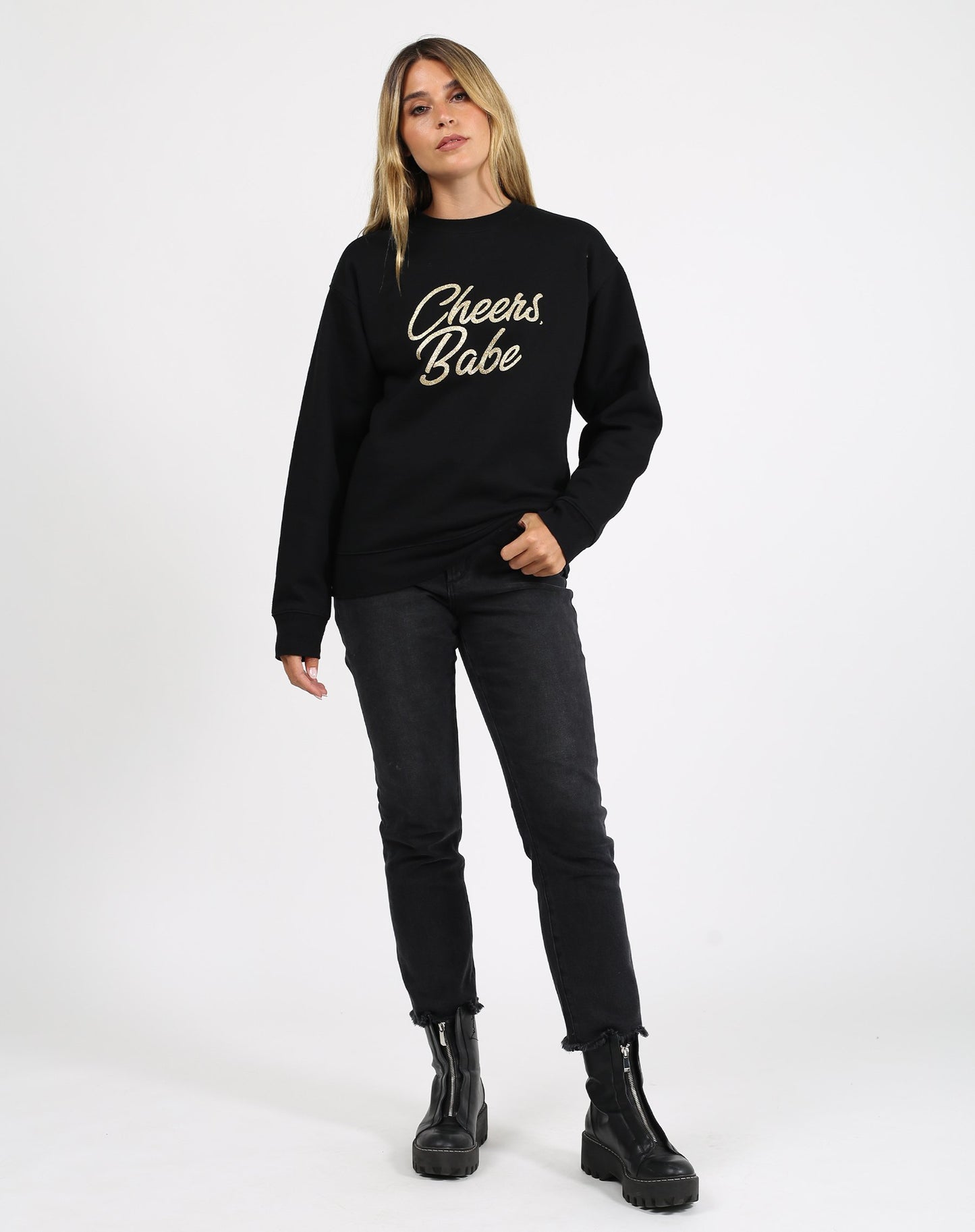 Cheers Babe Sweatshirt | Brunette The Label