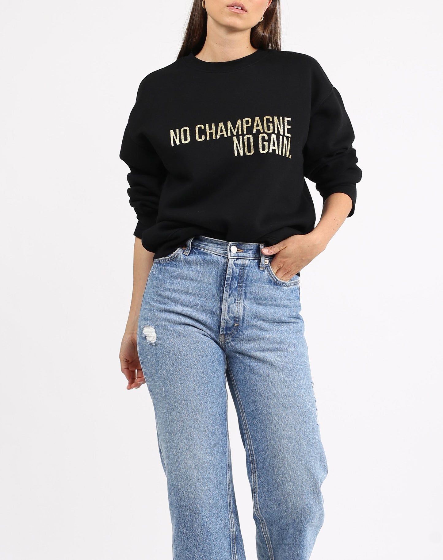 Champagne Sweatshirt | Brunette The Label