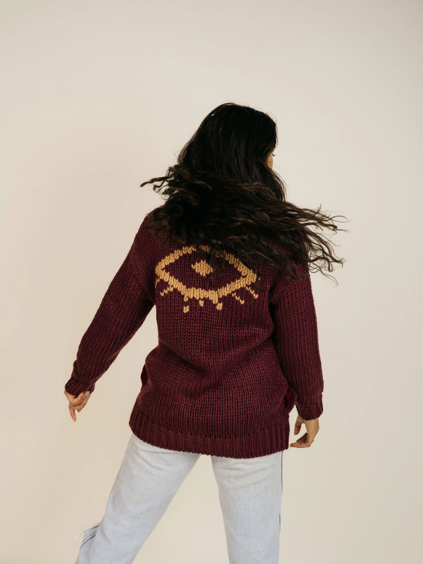 "I See You" Cardigan | Saffron/Tawny