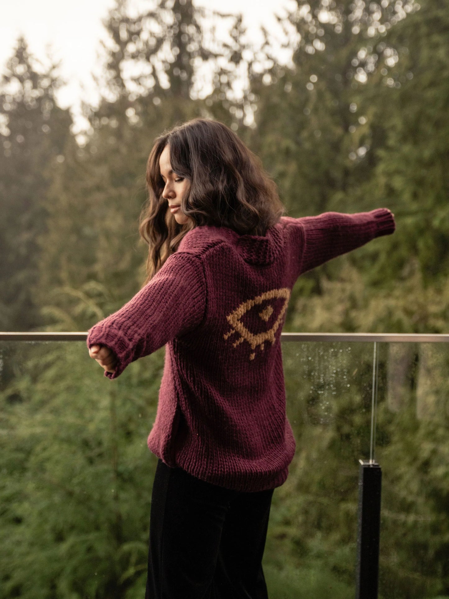 "I See You" Cardigan | Saffron/Tawny
