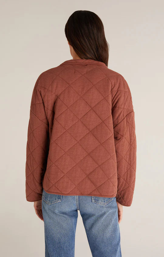 'Maya' Quilted Jacket | Whiskey