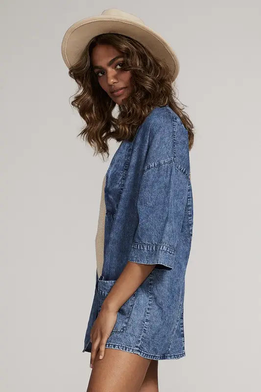 Sunrise Jacket | Embroidered Denim