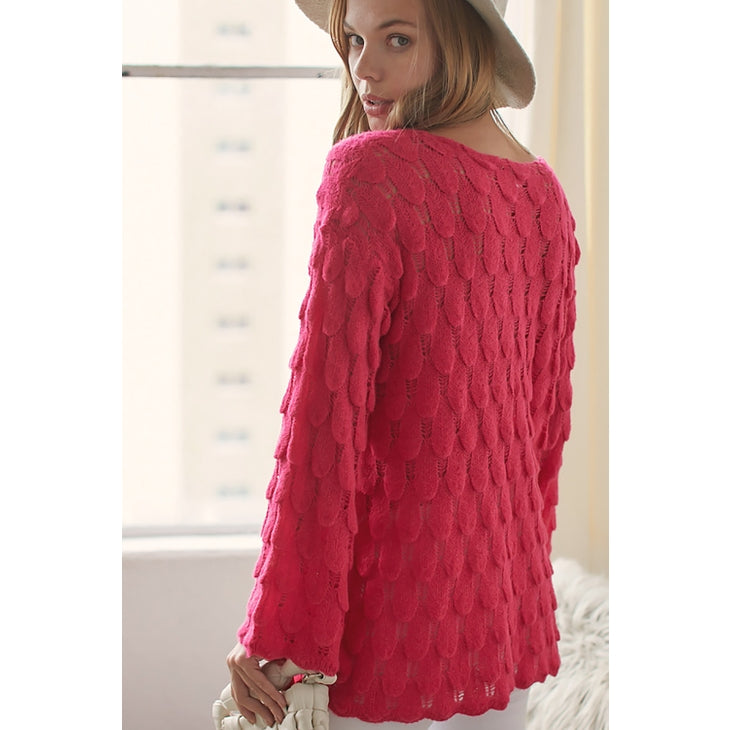 "Birds Of A Feather" Sheer Sweater