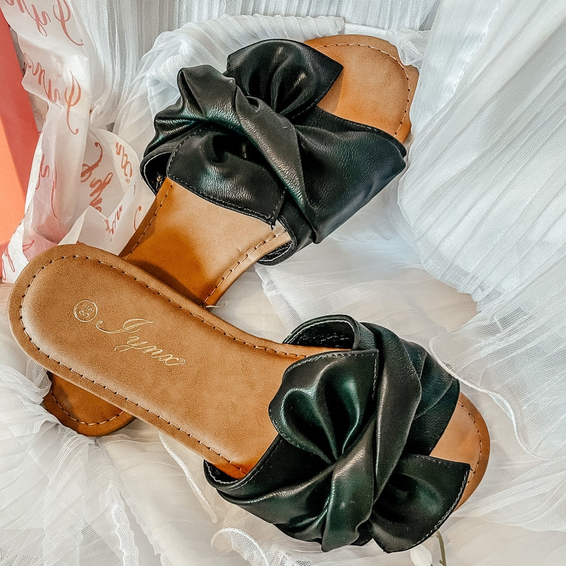 'Knotty' Slides | Black
