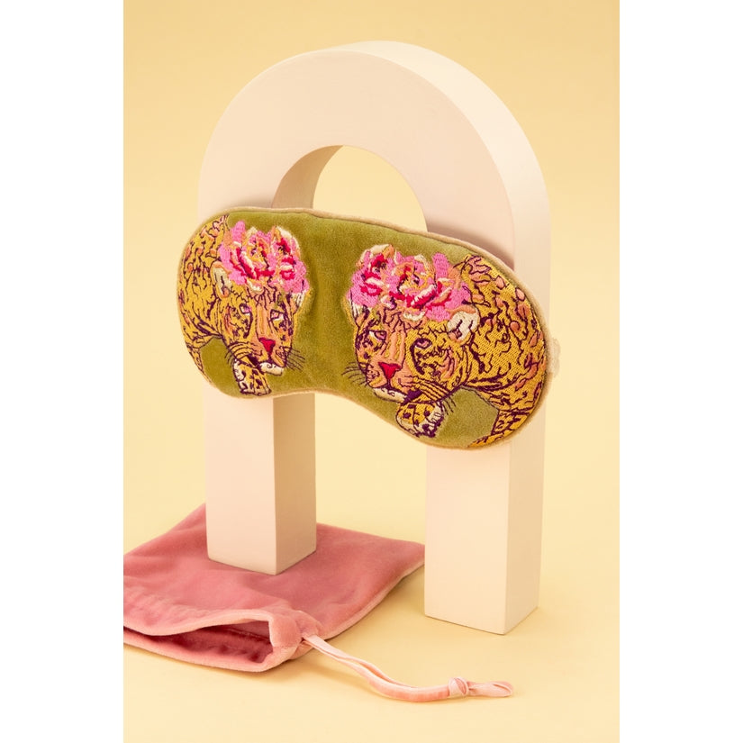Velvet Eye Mask | Leopard