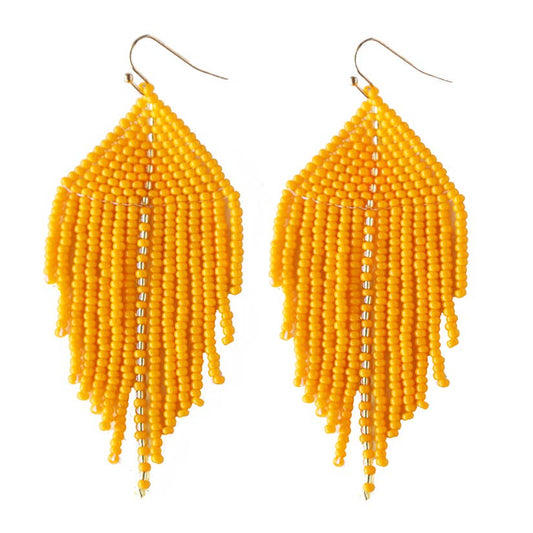 "Raya" Beaded Earrings (Mandarin)