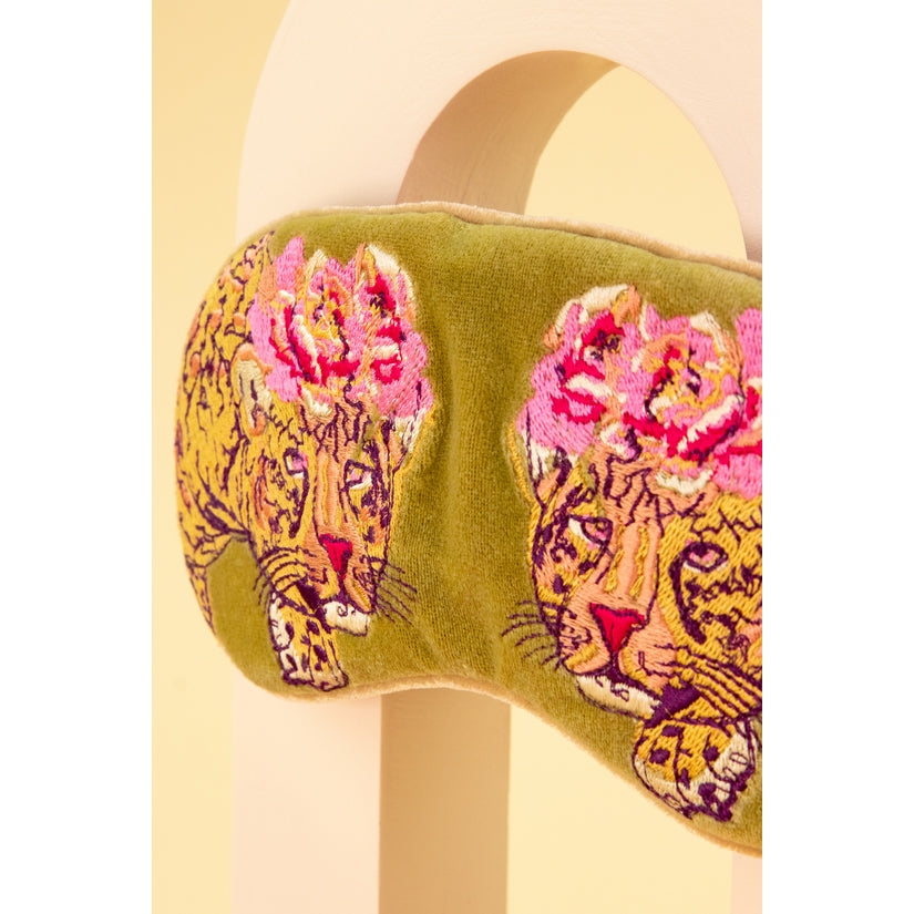 Velvet Eye Mask | Leopard