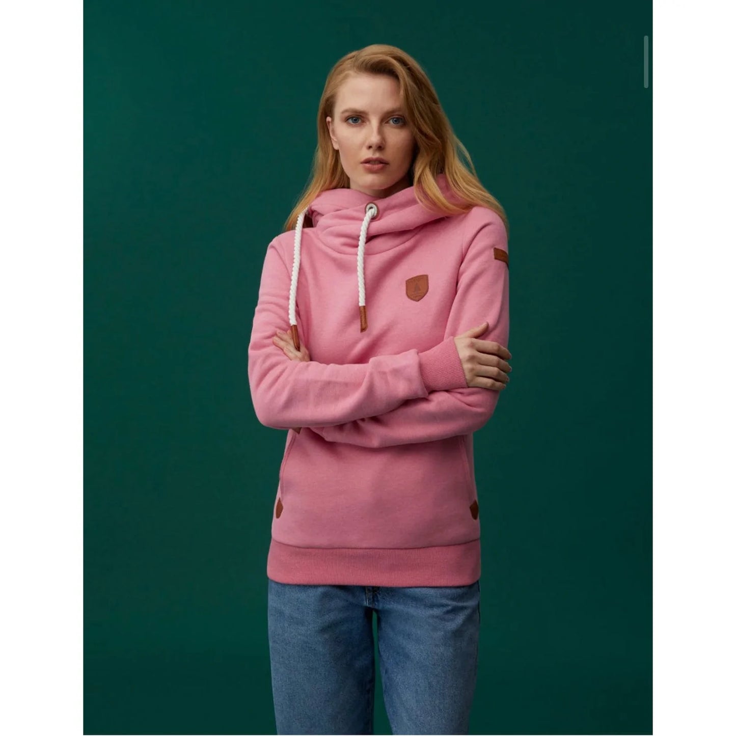 "Artemis" Large Collar Hoodie | Punch