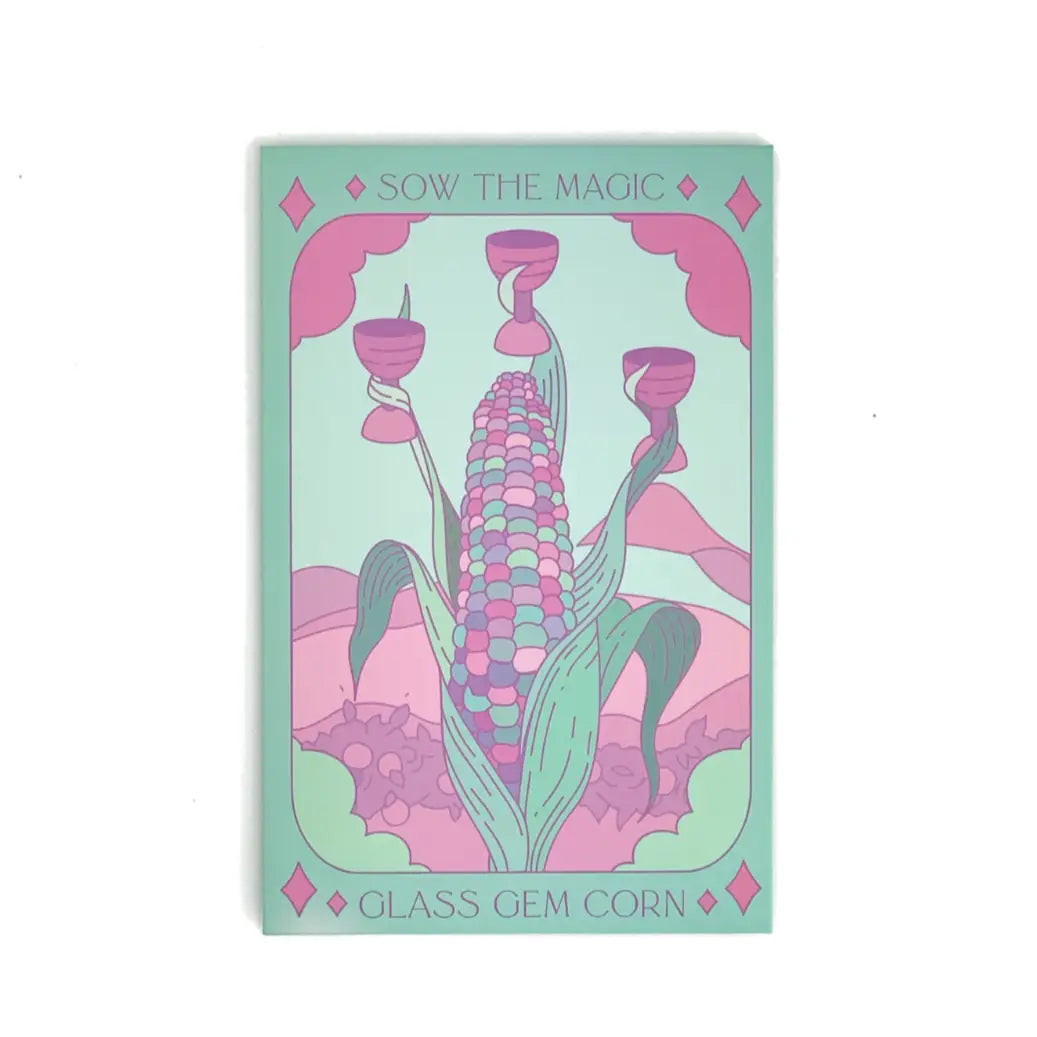 Glass Gem Corn Tarot Seed Packet