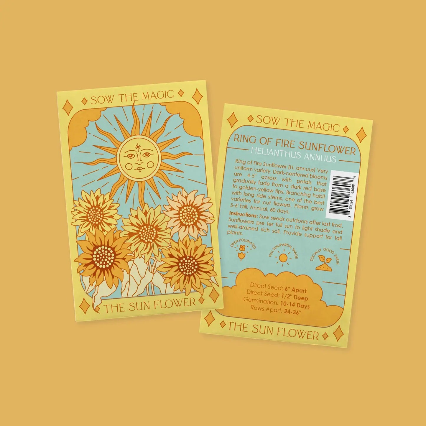 The Sunflower Tarot Garden Seed Pack