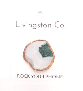white and green gem for phone