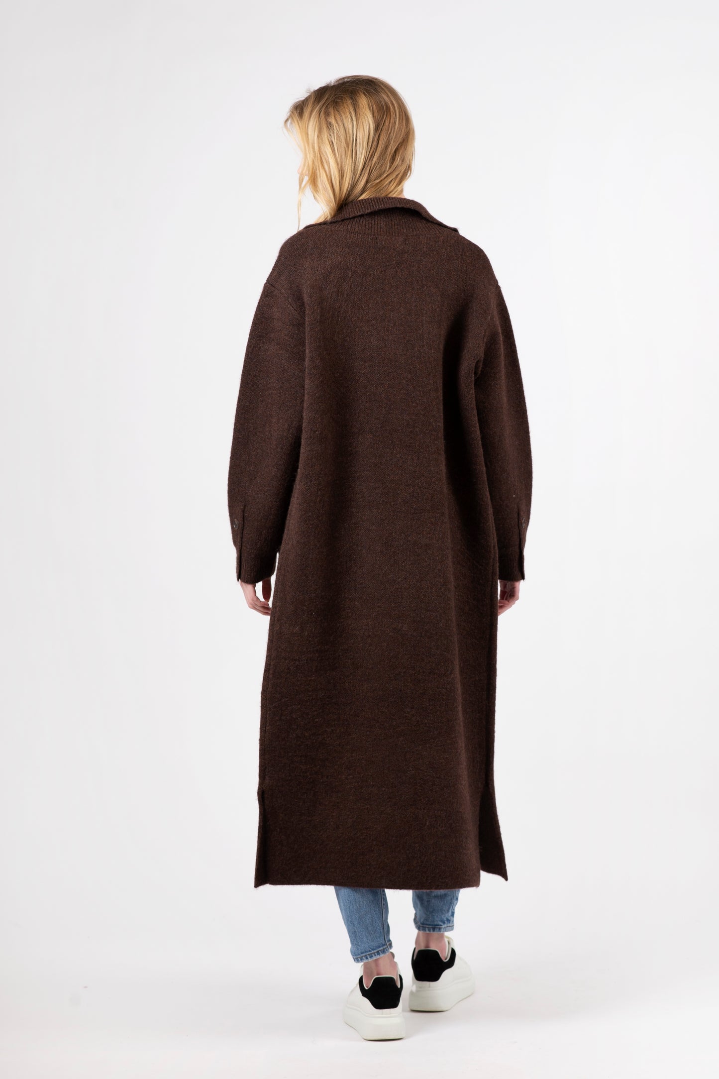 Beckham Sweater Coat | Chocolate