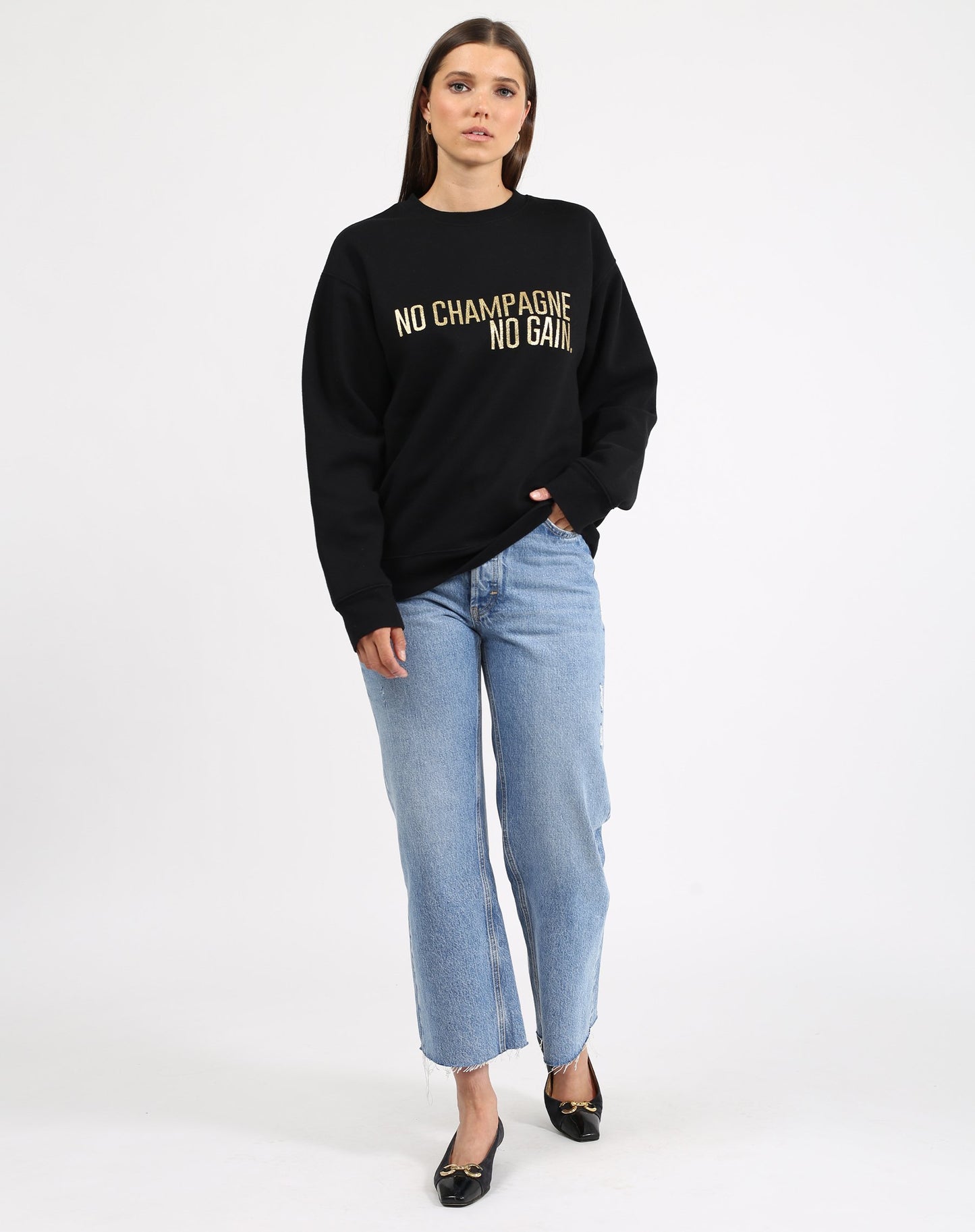 Champagne Sweatshirt | Brunette The Label