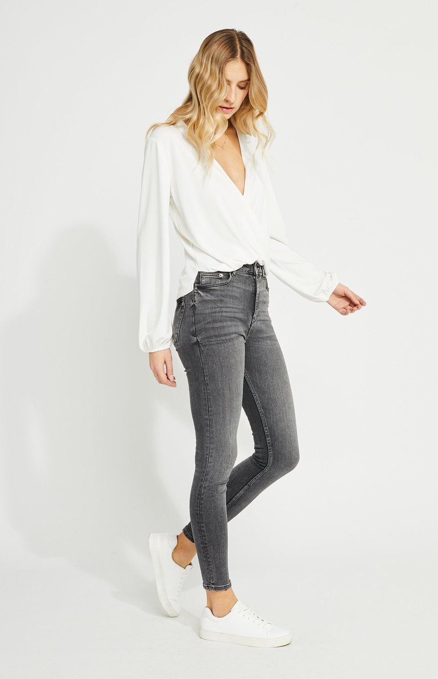 "Leah" Top in White by Gentle Fawn