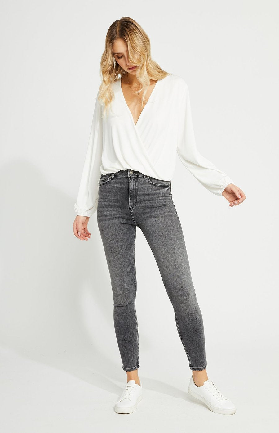 "Leah" Top in White by Gentle Fawn