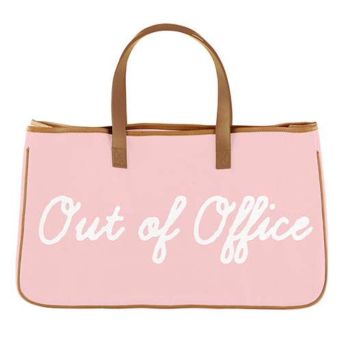 'Out Of Office' |  Pink Tote