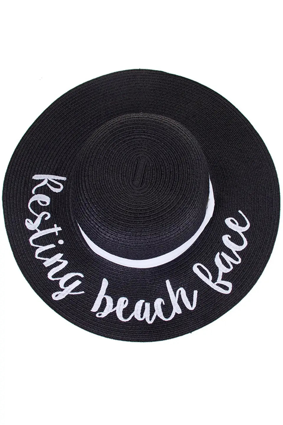 Resting Beach Face Hat | Black